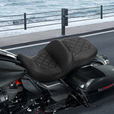 C.C. RIDER Touring Seat 2 Up Seat Driver Passenger Seat For Harley CVO Road Glide Electra Glide Street Glide Road King, 2009-2023