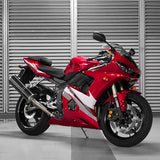 C.C. RIDER YZF R6 YZF R6S Front And Rear Seat Black and Red Carbon Fiber Stitching For YAMAHA YZFR6 2003-2005 YZFR6S 2006-2009