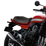 C.C.RIDER Kawasaki Z900RS ERGO Seat Genuine Z900RS Cafe 2 up Seat Black Red Fire Pattern, Kawasaki Z900RS 2018-2025