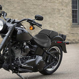 C.C. RIDER Softail Seat Two Piece 2 Up Seat Low Profile Driver Solo Seat Passenger Seat For Harley Softail Fat Boy Cross Bones, 2006-2017