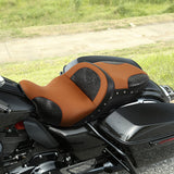 C.C. RIDER Touring Seat 2 Up Seat Driver Passenger Seat For Harley CVO Road Glide Electra Glide Street Glide Road King, 2009-2023