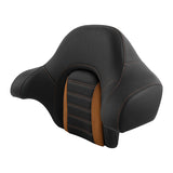 C.C. RIDER Touring Seat Driver Passenger Seat With Backrest For Harley CVO Road Glide Electra Glide Street Glide Road King, Brown, 2014-2023