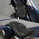 C.C. RIDER Touring Seat 2 up Seat Driver Passenger Seat Custom Motorcycle Seat For Harley Touring Street Glide Road Glide Electra Glide, 2008-2024