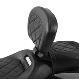 C.C. RIDER Rider Backrest Driver Backrest Pad For Harley Touring CVO Street Glide Road Glide Electra Glide Road King, 2009-2023