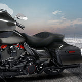 C.C. RIDER Touring Seat 2 Up Seat Driver Passenger Seat Lattice Stitching For Harley CVO Road Glide Electra Glide Street Glide Road King, 2009-2023