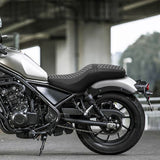 C.C. RIDER Honda Rebel 300 Rebel 500 CMX300 CMX500 Front And Rear Seat Honeycomb Stitiching, 2017-2024
