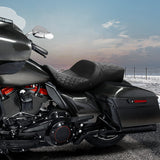 Heated Seat C.C. RIDER Touring Seat Driver Passenger Seat  For Harley CVO Road Glide Electra Glide Street Glide Road King, 2009-2023