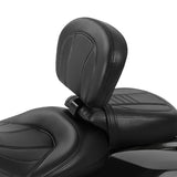 C.C. RIDER Rider Backrest Driver Backrest Pad For Harley Touring CVO Street Glide Road Glide Electra Glide Road King, 2009-2023