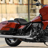 C.C. RIDER Touring Seat One Piece 2 Up Seat Driver Passenger Seat Honeycomb For Street Glide Road Glide, 2023-2025