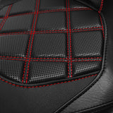 NEW C.C. RIDER Touring Seat Two Piece 2 Up Seat Low Profile Driver Passenger Seat Lattice Sititching For Road Glide Street Glide Road King, 2009-2023