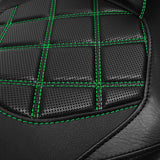 NEW C.C. RIDER Touring Seat Two Piece 2 Up Seat Low Profile Driver Passenger Seat Lattice Sititching For Road Glide Street Glide Road King, 2009-2023