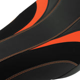 C.C. RIDER Softail Seat Low Rider S ST Driver Passenger Seat Black Orange Custom Cutting Low Rider FXLR FXLRS FXLRST 2018-2024