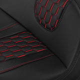 C.C. RIDER Touring Seat 2 Up Seat Driver Passenger Seat Honeycomb Stitching For Harley CVO Road Glide Electra Glide Street Glide Road King, 2009-2023