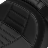 C.C. RIDER Touring Seat Two Piece 2 Up Seat Driver Solo Seat Passenger Seat Alcantara Leather For CVO Street Glide CVO Road Glide, 2023-2025