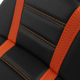 C.C. RIDER Touring Seat Two Piece 2 Up Seat Driver Solo Seat Passenger Seat Orange Trimming For CVO Street Glide CVO Road Glide, 2023-2025