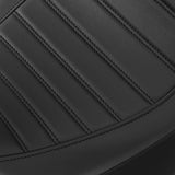 C.C. RIDER Touring Seat One Piece 2 Up Seat Driver Passenger Seat Black Stitching For Street Glide Road Glide, 2023-2025