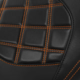 C.C. RIDER Dyna Seat 2 up Seat Motorcycle Seat Lattice Stitching For Dyna Low Rider Fat Bob FXD/FXDWG, 2006-2017