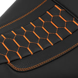 C.C. RIDER VT750C2 VT750C2B One Piece Seat Orange Honeycomb Stitiching Fit Honda Shadow Spirit 2007-2015 Shadow Phantom 2009-2024