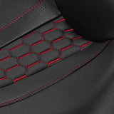 C.C. RIDER Touring Seat 2 up Seat Driver Passenger Seat Honeycomb Stitching For Harley Touring Street Glide Road Glide Electra Glide, 2008-2023