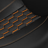 C.C. RIDER Touring Seat 2 up Seat Driver Passenger Seat Honeycomb Stitching For Harley Touring Street Glide Road Glide Electra Glide, 2008-2023
