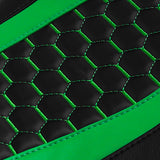 C.C. RIDER Touring Seat 2 up Seat Driver Passenger Seat For Harley Touring Street Glide Road Glide Electra Glide Green Honeycomb, 2008-2023