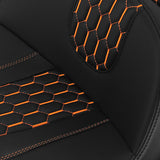 C.C. RIDER Touring Seat 2 Up Seat Driver Passenger Seat Honeycomb Stitching For Harley CVO Road Glide Electra Glide Street Glide Road King, 2009-2023