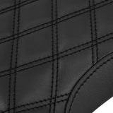 C.C. RIDER Ninja ZX6R Front And Rear Seat For Kawasaki Black Diamond Stitch, 2007-2008