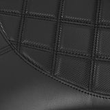 C.C. RIDER YZF R6 Front And Rear Seat Black Diamond Stitching For YAMAHA YZFR6 Black, 2017-2022