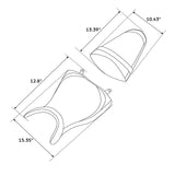 C.C. RIDER YZF R3 Front And Rear Seat For YAMAHA YZFR3 Lattice Sitiching Color Trimming, 2015-2023