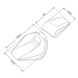 C.C.RIDER Softail Seat Two Piece 2 Up Seat Lattice Stitching For Harley Softail Breakout FXBR FXBRS, 2018-2023
