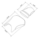 C.C. RIDER YZF R1 Front And Rear Seat For YAMAHA YZFR1 Black Lattice Stitching, 2000-2001