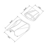 C.C. RIDER GSX-R750 GSX-R600 Front And Rear Seat For SUZUKI GSXR750 GSXR600 Black Diamond, 2011-2024