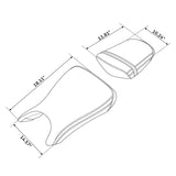 C.C. RIDER YZF R6 YZF R6S Front And Rear Seat Black Diamond For YAMAHA YZFR6 2003-2005 YZFR6S 2006-2009