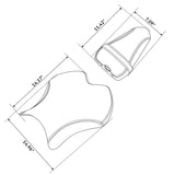 C.C. RIDER YZF R6 Front And Rear Seat Black Lattice Stitching For YAMAHA YZFR6 Black, 2017-2022