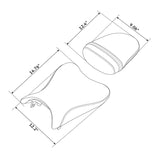 C.C. RIDER GSX-R750 GSX-R600 Front And Rear Seat Fit For SUZUKI GSXR750 GSXR600 Black Carbon Fiber Stitch, 2008-2010
