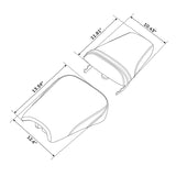 C.C. RIDER CBR600FS CBR600FR CBR600F4i One Piece Seat Black Lattice For Honda, 2001-2003