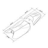 C.C. RIDER BMW R1300GS Seat Rider Passenger Seat Pillion Cushion Blue Gray Black For BMW R1300GS, 2023-2025