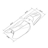 C.C. RIDER BMW R1300GS Seat Rider Passenger Seat Pillion Cushion Black Gray White For BMW R1300GS, 2023-2025