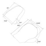 C.C.RIDER Softail Passenger And Driver Seat Honeycomb Stitching Two Pieces Seat For Harley Fatboy 114 FLFB FLFBS, 2018-2024