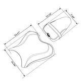 C.C. RIDER YZF R1 Front And Rear Seat For YAMAHA YZFR1 Black Orange Lattice Stitching, 2015-2024