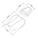 C.C. RIDER GSXR1000 Front And Rear Seat With Black For SUZUKI GSX-R1000, 2017-2024