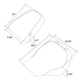 C.C.RIDER Softail Fat Boy Passenger And Driver Seat Deep Bucket Design Two Piece Seat For Harley Fatboy 114 FLFB FLFBS, 2018-2023