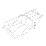 C.C. RIDER Touring Seat 2 Up Seat Driver Passenger Seat Lattice Stitching For Harley CVO Road Glide Electra Glide Street Glide Road King, 2009-2023