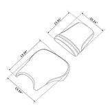 C.C. RIDER CBR600RR Two Piece Seat Black Diamond For Honda CBR600RR, 2003-2004