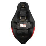 C.C. RIDER Touring Seat 2 up Seat Driver Passenger Seat Slim Extended Reach Red Stitching For Harley Touring Street Glide Road Glide Electra Glide, 2009-2023