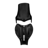 C.C.RIDER Custom Short Oval Rear Fender With Red Diamond Dtitching Solo Seat In Black Gelcoat Finish Fit For Harley Softail Breakout FXBR FXBRS, 2018-2023