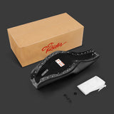 C.C. RIDER Dyna Step Up Seat 2 Up Seat Tuck and Roll For Dyna Wide Glide Super Glide, 1996-2003