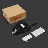 C.C.RIDER Sportster Seat Front Solo Seat Driver Rider Cushion Black Alcantara Leather, 2010-2023 XL models