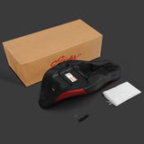 C.C. RIDER Touring Seat 2 up Seat Driver Passenger Seat Slim Extended Reach Red Stitching For Harley Touring Street Glide Road Glide Electra Glide, 2009-2023