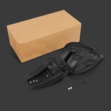 C.C. RIDER Softail Seat Two Piece 2 Up Seat Low Profile Driver Solo Seat Passenger Seat For Harley Softail Fat Boy Cross Bones, 2006-2017